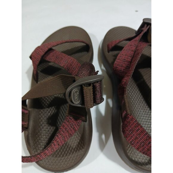 Chaco Cloud Z Sport Sandals Size 10 Burgundy Water Active Hike Buckle - Picture 5 of 11